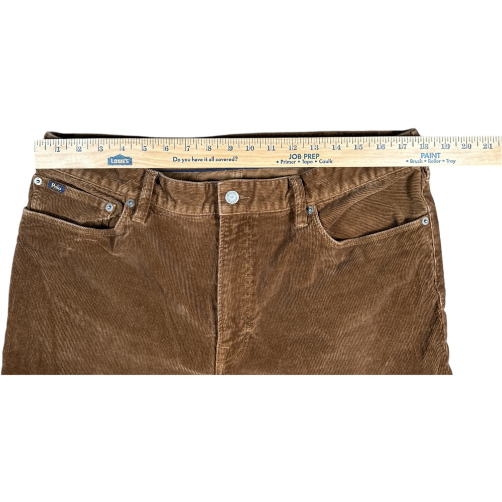 Polo Ralph Lauren THE VARICK SLIM STRAIGHT Corduroy Brown Men’s 38x32 - Picture 6 of 11